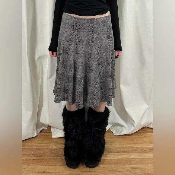 Hard Tail Snake Print Midi Skirt - Picture 2 of 8